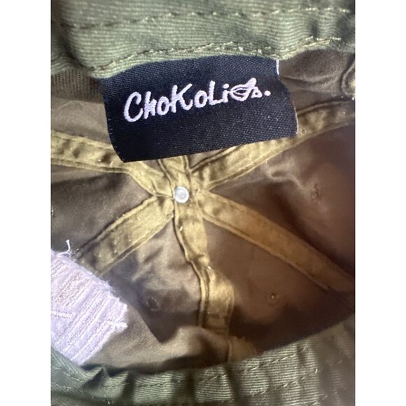 Stay Humble Hustle Hard Olive Green Cotton Baseball Cap Adjustable Strap - Picture 5 of 6